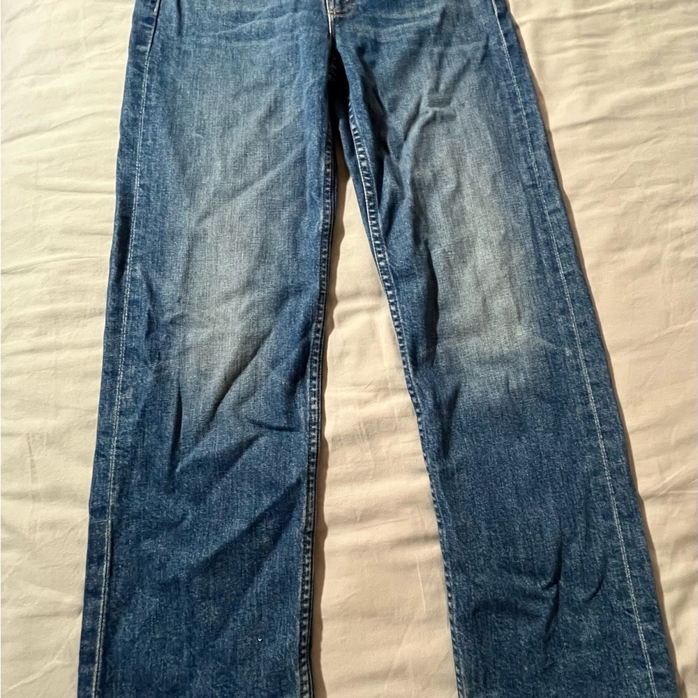 MOTHER Relaxed Fit Blue Jeans